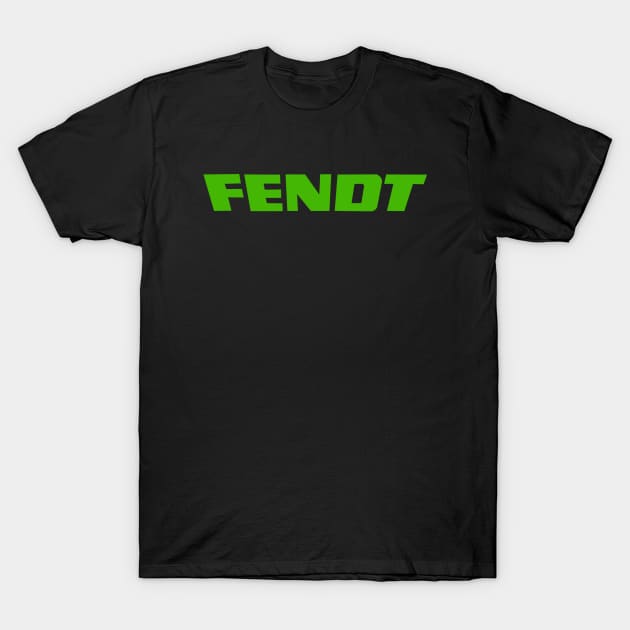 Fendt Tractor Logo Text green T-Shirt by TractorsLovers